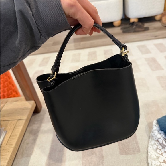 Mango Black Mini Bag with Gold Accent - Picture 2 of 3